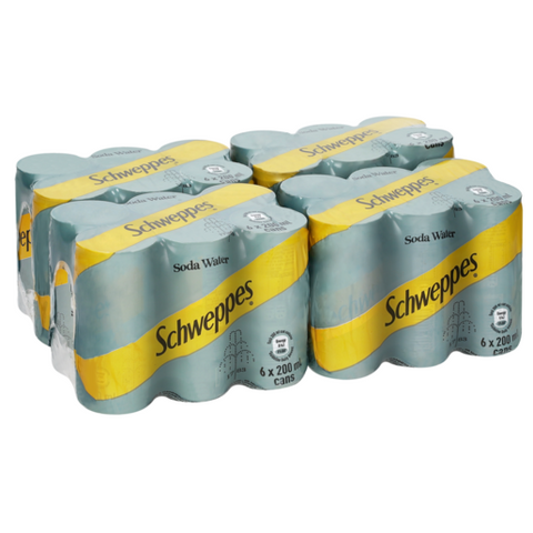 Schweppes Soda Water 24 x 200ml