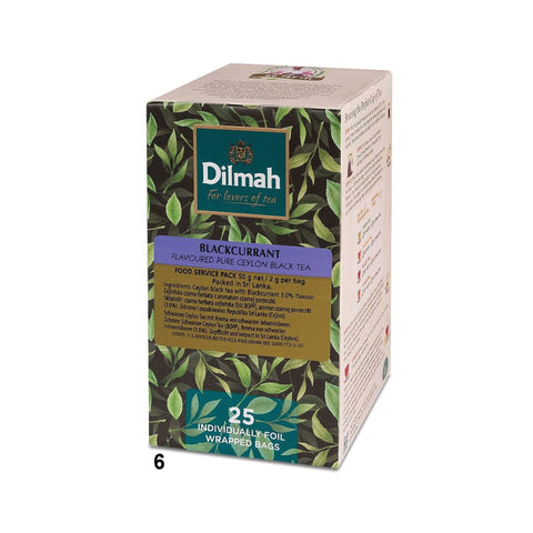 Dilmah Blackcurrant Tea 25's, supplied by Caterlink SA.