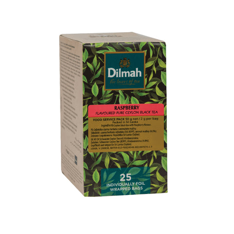 Dilmah Raspberry Tea 25's, supplied by Caterlink SA.