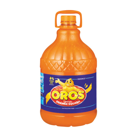 Oros Orange Squash 5lt, supplied by Caterlink SA.