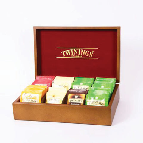 Twinings Wooden Tea Box 8 Slot, supplied by Caterlink SA.