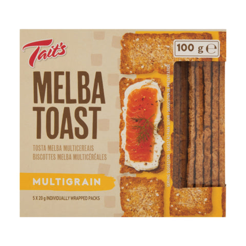 Melba Toast 100g, supplied by Caterlink SA.