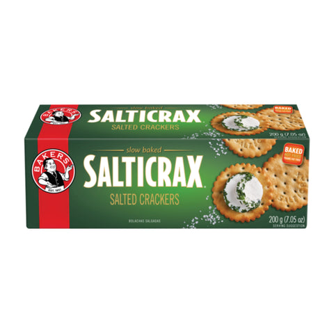 Bakers Salticrax 200g, supplied by Caterlink SA.