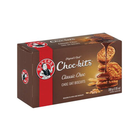 Bakers Choc-Kits Biscuits 200g, supplied by Caterlink SA.