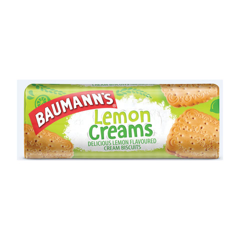 Baumann's Lemon Creams Biscuits 200g, supplied by Caterlink SA.