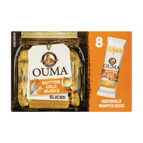 Ouma Rusks Individually Wrapped 8's, supplied by Caterlink SA.