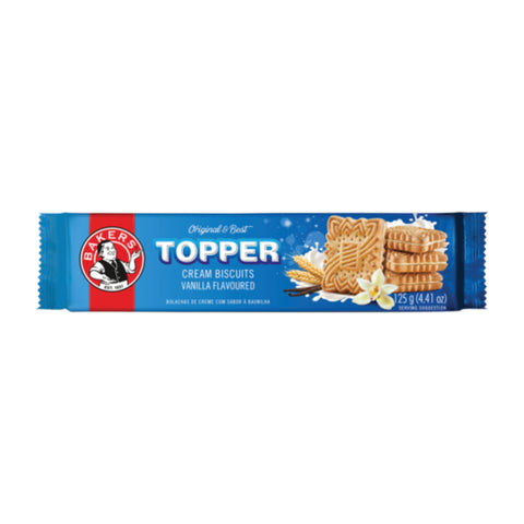 Bakers Toppers Biscuits 125g, supplied by Caterlink SA.