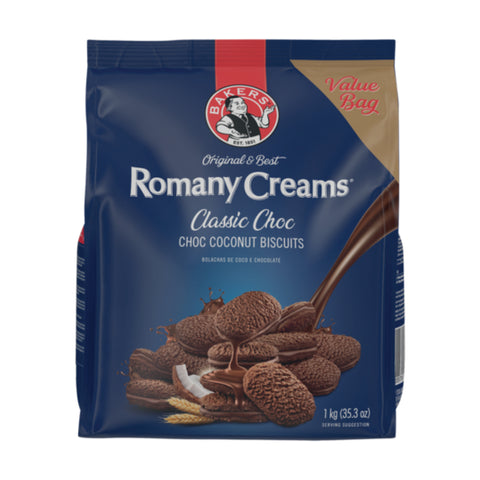 Bakers Romany Creams 1kg, supplied by Caterlink SA.