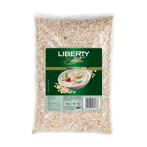 Liberty Quick Oats 1kg, supplied by Caterlink SA.