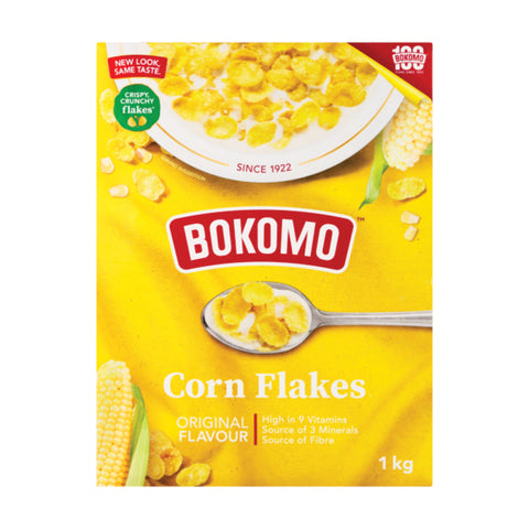 Bokomo Cornflakes 1kg, supplied by Caterlink SA.