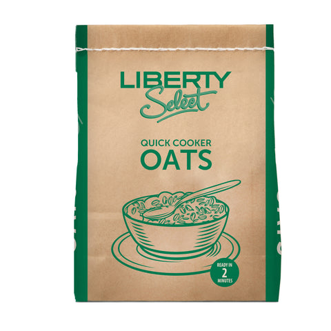 Liberty Quick Oats 25kg, supplied by Caterlink SA.