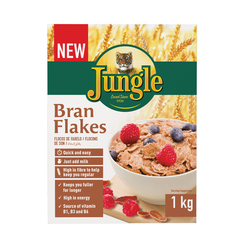 Jungle All Bran Flakes 1kg, supplied by Caterlink SA.