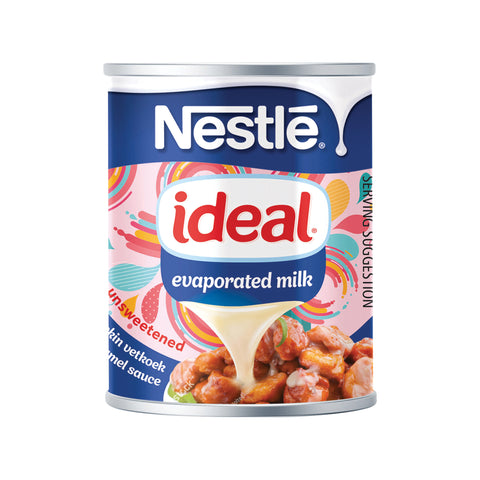 Nestle ideal evaporated milk supplied by Caterlink SA.