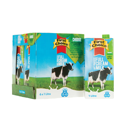 First Choice 2% Low Fat Long Life Milk, supplied by Caterlink SA.