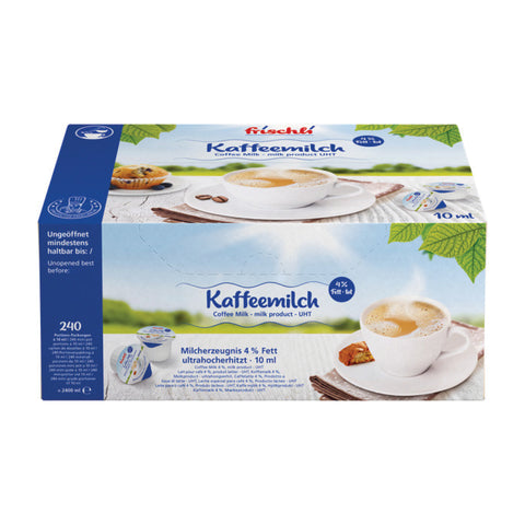 Kaffeemilch Milk Portions supplied by Caterlink SA.