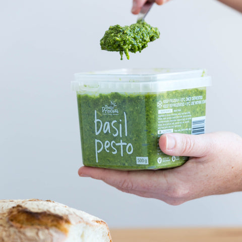 Pesto Princess Basil Pesto 500g, supplied by Caterlink SA.