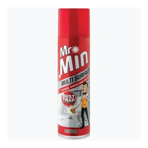 Furniture Polish Mr Min 275ml, supplied by Caterlink SA.