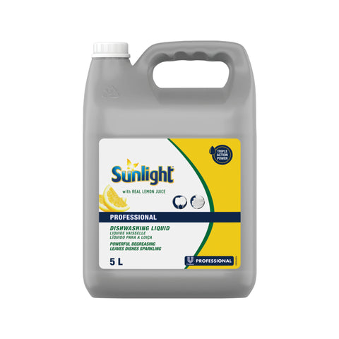 Sunlight Dishwash Liquid 5lt, supplied by Caterlink SA.