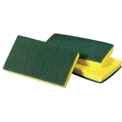 No76 Yellow & Green Sponges 10's, supplied by Caterlink SA.