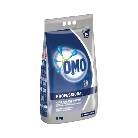 Omo Auto Washing Powder 9kg, supplied by Caterlink SA.