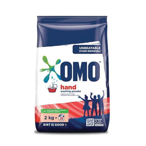 Omo Hand Wash Washing Powder 2kg, supplied by Caterlink SA.