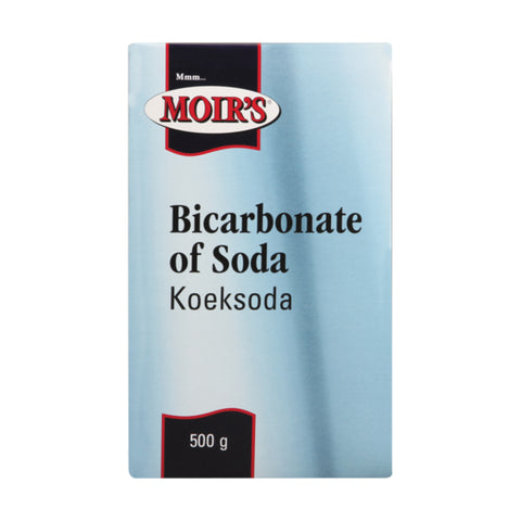 Moir's Bicarbonate of Soda 500g, supplied by Caterlink SA.