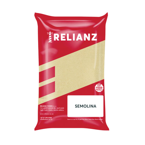 Relianz Semolina 1kg, supplied by Caterlink SA.