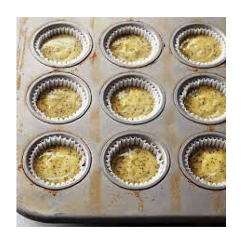 Pillsbury Lemon Poppy Muffin Mix Tubes 6 x 1kg, supplied by Caterlink SA.