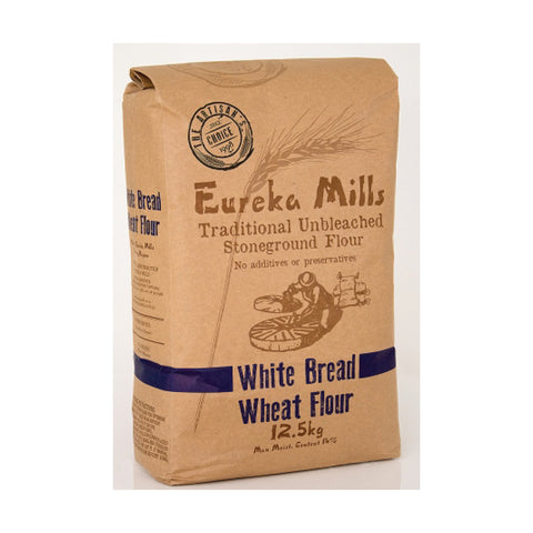 Eureka Stone Ground White Bread Flour 12.5kg, supplied by Caterlink SA.