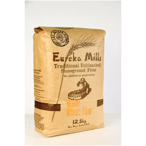 Eureka Stoneground Whole Meal Flour 12.5kg, supplied by Caterlink SA.