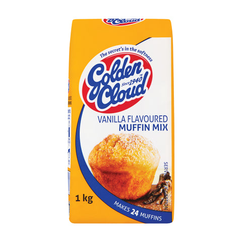 Golden Cloud Vanilla Muffin Mix 1kg, supplied by Caterlink SA.