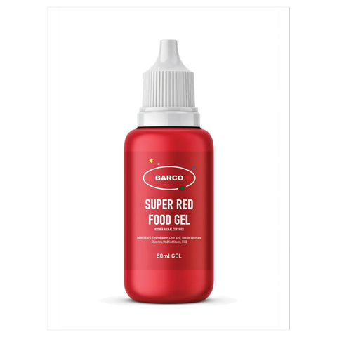 Barco Food Coloring Red Gel 50ml, supplied by Caterlink SA.