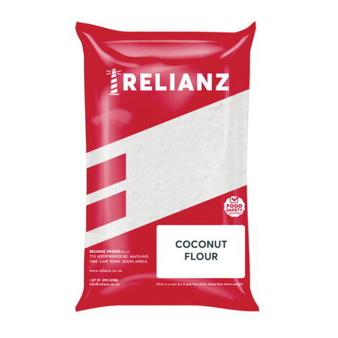 Relianz Coconut Flour 500g, supplied by Caterlink SA.