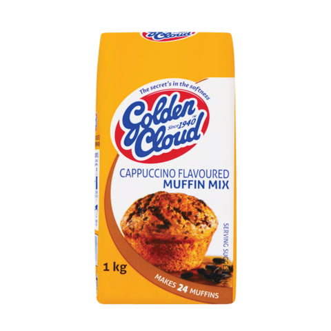 Golden Cloud Cappuccino Muffin Mix 1kg, supplied by Caterlink SA.