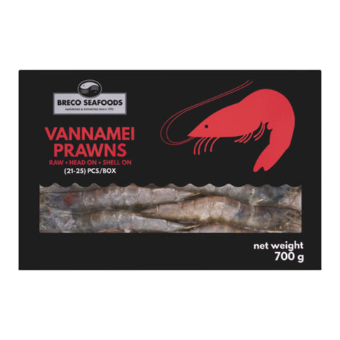 Prawns 21-25 700g, supplied by Caterlink SA.