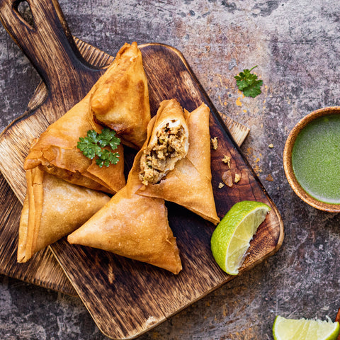 Spring Roll Delicacies Cheese and Corn Jumbo Samoosas 50's, supplied by Caterlink SA.