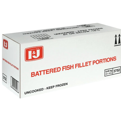 I&J Hake Battered 63 x 150g