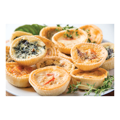 Spring Roll Delicacies Chicken & Peppadew Mini Quiche 50's, supplied by Caterlink SA.