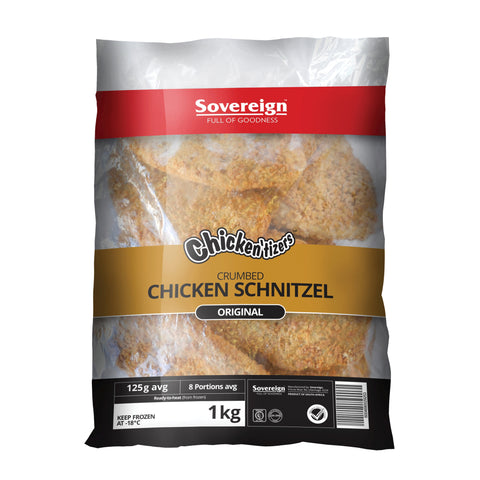 Southern Style Tizer Hot Chicken Schnitzel 6kg, supplied by Caterlink SA.