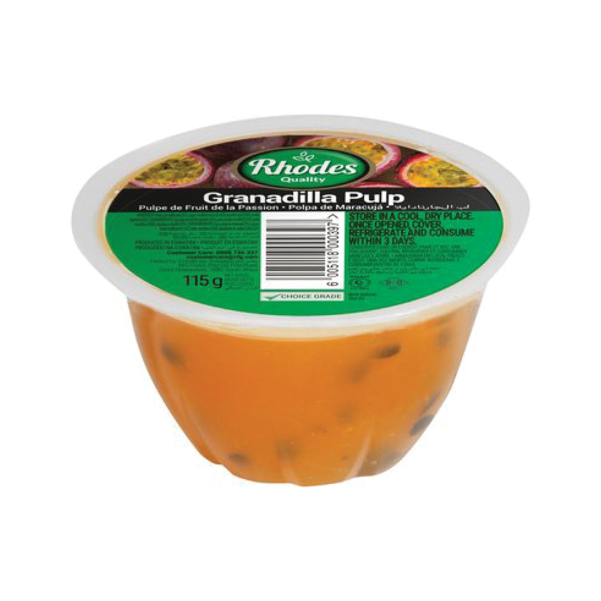 Rhodes Granadilla Pulp 110g – Caterlink SA