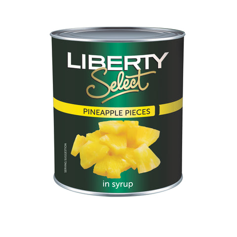 Liberty Pineapple Pieces 3kg, supplied by Caterlink SA.