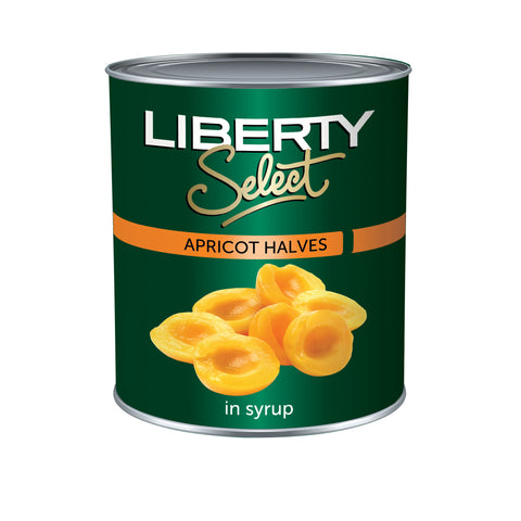 Liberty Apricot Halves 3kg, supplied by Caterlink SA.