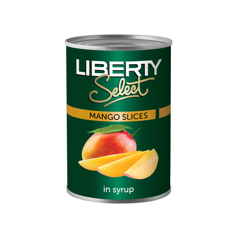 Liberty Mango Slices 410g, supplied by Caterlink SA.