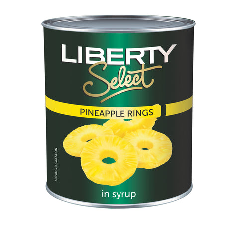 Liberty Pineapple Rings 3kg, supplied by Caterlink SA.