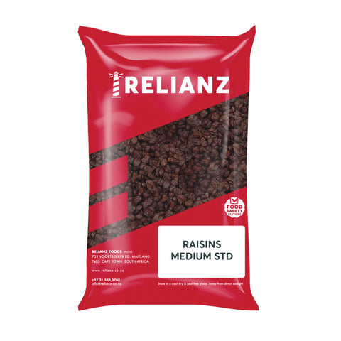 Relianz Dried Fruit Raisins 1kg, supplied by Caterlink SA.