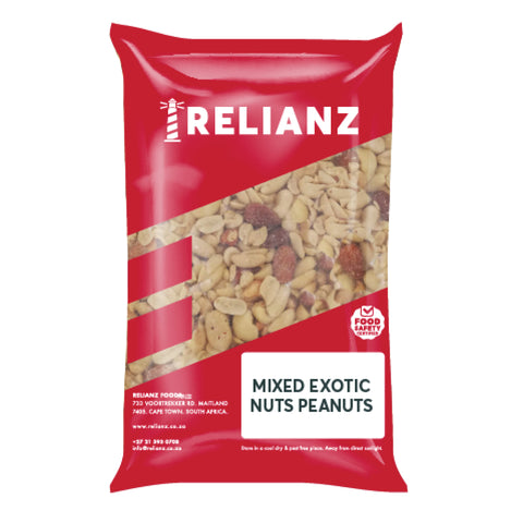 Relianz Mixed Nuts Plain Standard (With Peanuts) 1kg, supplied by Caterlink SA.