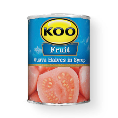 KOO Guava Halves 410g, supplied by Caterlink SA.