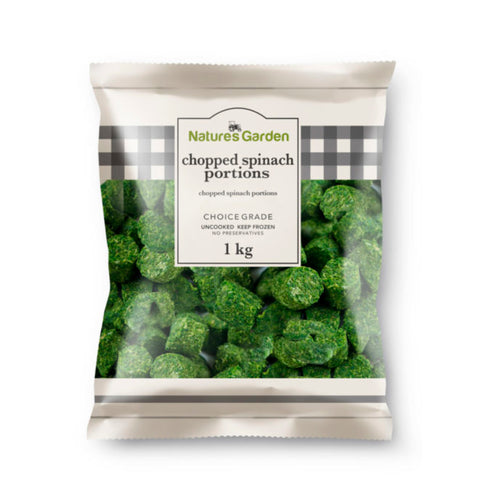 Nature's Choice Frozen Spinach 6kg, supplied by Caterlink SA.