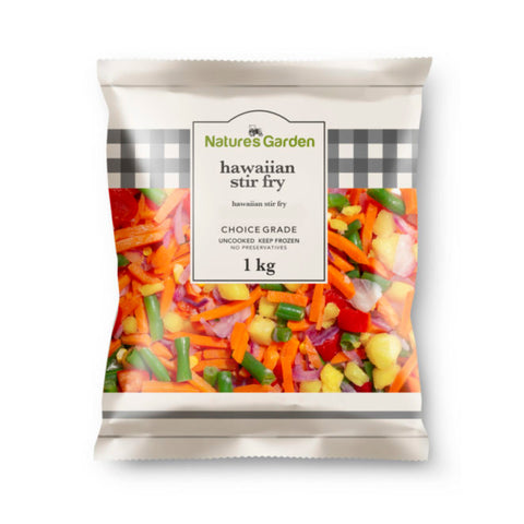 Nature's Choice Frozen Veg Hawaiian Stir Fry 1kg, supplied by Caterlink SA.