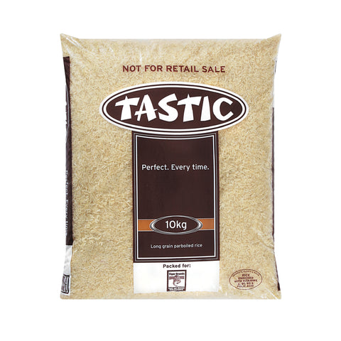 Tastic Rice 10kg, supplied by Caterlink SA.